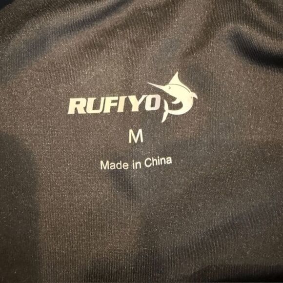 NWT RUFIYO High Waist Faux Leather Leggings Black Stretch Size Medium - Picture 7 of 13